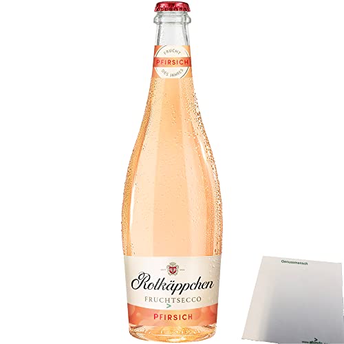 Rotkäppchen Fruchtsecco Pfirsich 8% vol. 1er Pack (1x750ml Flasche) + usy Block von usy