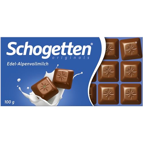 Schogetten Edel-Alpenvollmilch Schokolade (100g Packung) + usy Block von usy