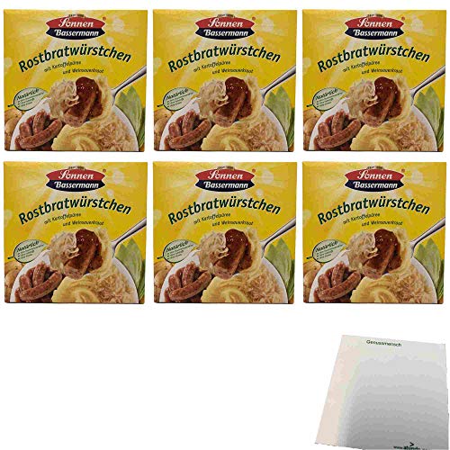 Sonnen Bassermann Rostbratwürstchen 6er Pack (6x480g Packung) + usy Block von usy