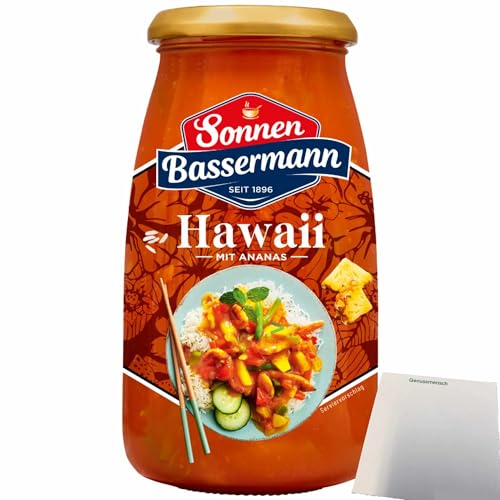 Sonnen Bassermann Sauce Hawaii mit Ananas (515g Glas) + usy Block von usy