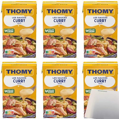 Thomy Les Curry-Sauce 6er Pack (6x250ml Packung) + usy Block von usy