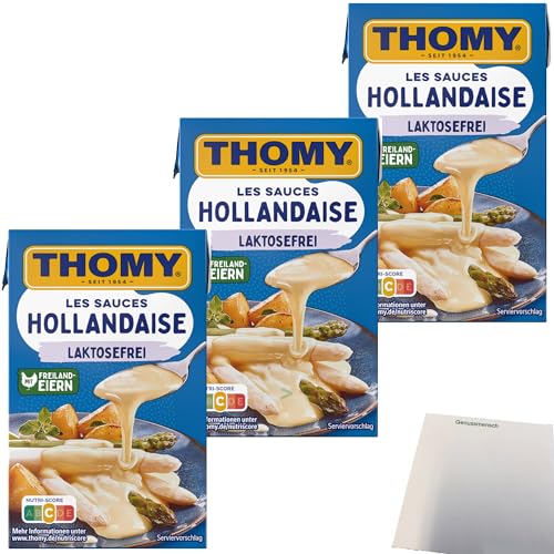 Thomy Les Sauce Hollandaise Lactosefrei 3er Pack (3x250ml Packung) + usy Block von usy