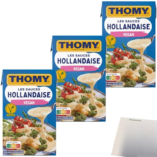 Thomy Les Sauce Hollandaise Vegan 3er Pack (3x250ml Packung) + usy Block von usy