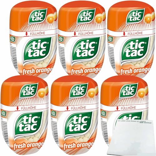 usy Bundle für Tic Tac Big-Pack Fresh Orange 6er Pack (6x98g Packung) + usy Block von usy