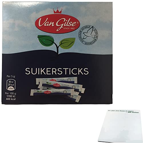 Van Gilse Zuckerstangen (250g Packung) + usy Block von usy