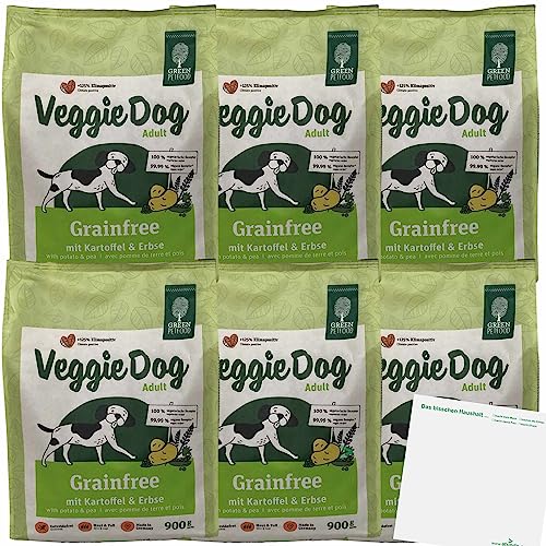 VeggieDog Adult Grainfree mit Kartoffel & Erbse 6er Pack (6x900g Packung) + usy Block von usy