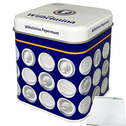 Wilhelmina Pepermunt Pastillen in Dose (100g) + usy Block von usy