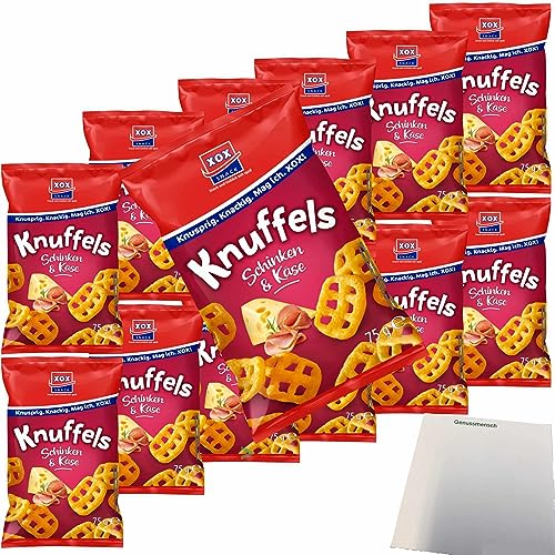 XOX Knuffels Schinken&Käse Snack VPE (14x75g Packung) + usy Block von usy