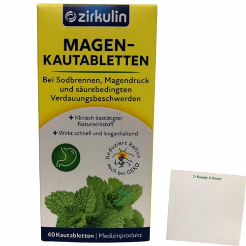 Zirkulin Magen-Kautabletten (40 Stück) + usy Block von usy