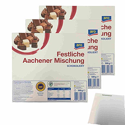 aro Festliche Aachener Mischung 3er Pack (3x500g Packung) + usy Block von usy