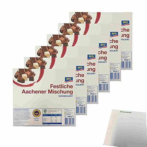 aro Festliche Aachener Mischung 6er Pack (6x500g Packung) + usy Block von usy