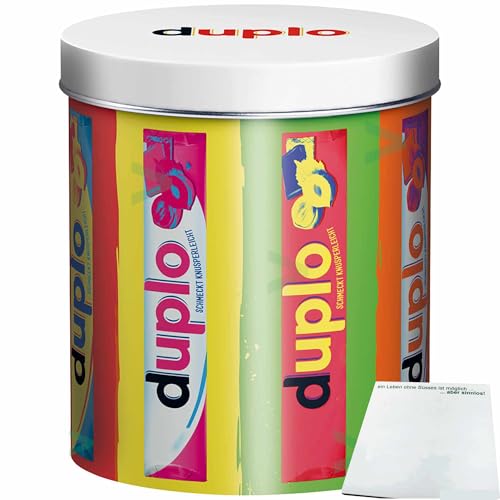 duplo Design Dose mit 24 Riegeln Motiv: 60s Duplo (436,8g Dose) + usy Block von usy