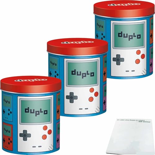 duplo Design Dose mit 24 Riegeln Motiv: Retro Gamer 3er Pack (3x436,8g Dose) + usy Block von usy