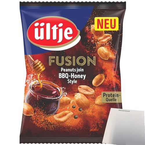 ültje Erdnüsse Fusion BBQ Honey Style (150g Beutel) + usy Block von usy