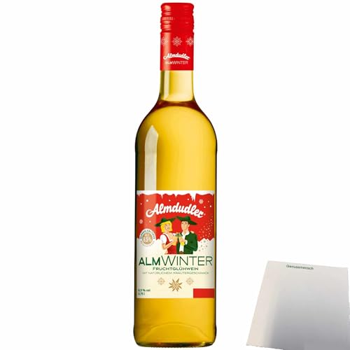 usy Bundle für Almdudler Almwinter Fruchtglühwein 8,5% (0,75l Flasche) + usy Block von usy