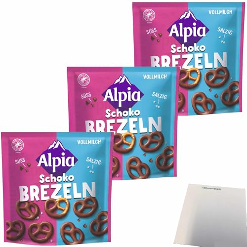 usy Bundle für Alpia Schoko Brezeln Vollmilch 3er Pack (3x140g Beutel) + usy Block von usy