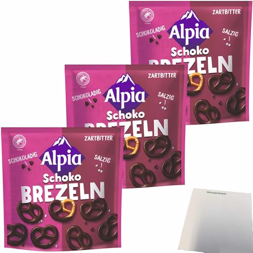 usy Bundle für Alpia Schoko Brezeln Zartbitter 3er Pack (3X140g Beutel) + usy Block von usy