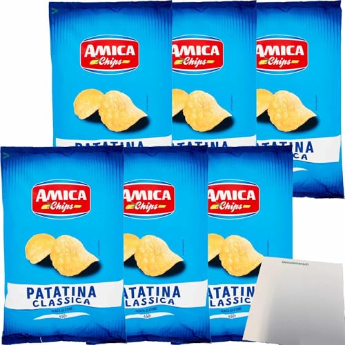 usy Bundle für Amica Chips Patatina Classica gesalzen 6er Pack (6x450g Tüte) + usy Block von usy