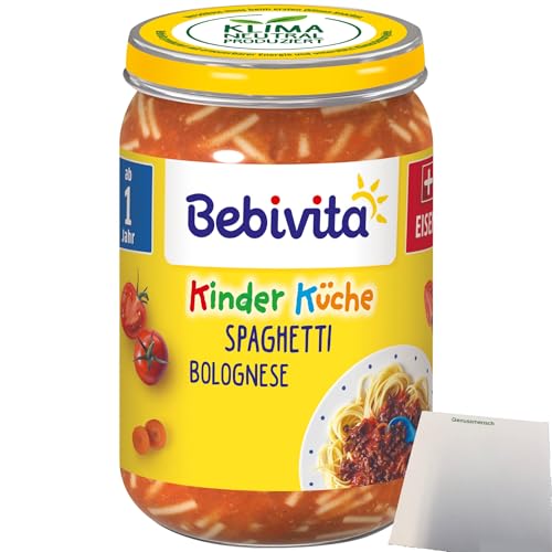 usy Bundle für Bebivita Spaghetti Bolognese ab dem 1 Jahr (250g Glas) + usy Block von usy