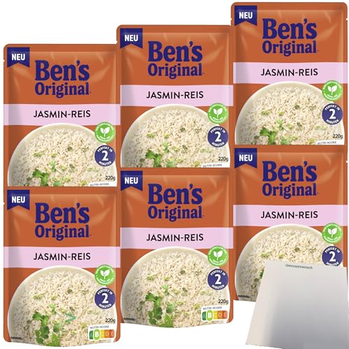 usy Bundle für Ben's Original Express Jasmin-Reis 6er Pack (6x220g Packung) + usy Block von usy