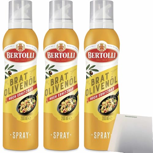 usy Bundle für Bertolli Bratolivenöl Spray 3er Pack (3x200ml Flasche) + usy Block von usy