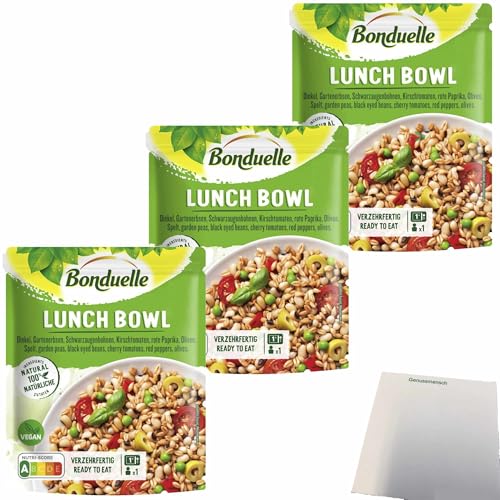 usy Bundle für Bonduelle Lunch Bowl Dinkel 3er Pack (3x250g Beutel) + usy Block von usy