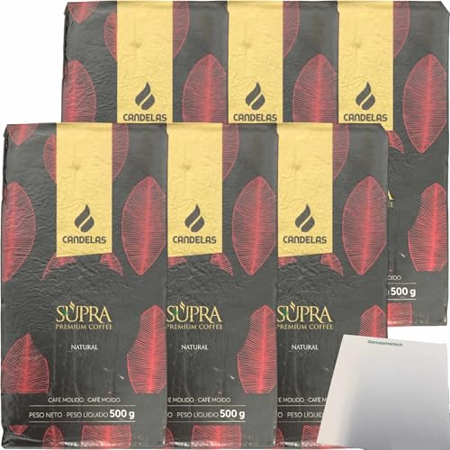 usy Bundle für Cafe Candelas Supra Natural gemahlen 6er Pack (6x500g Packung) + usy Block von usy