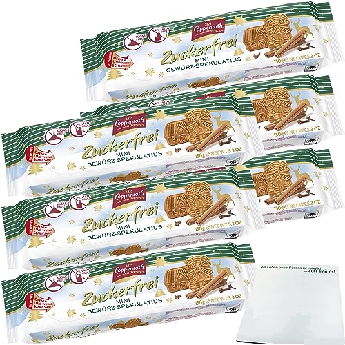 usy Bundle für Coppenrath Mini Gewürz-Spekulatius Zucker- und Laktosefrei 6er Pack (6x150g Packung) + usy Block von usy