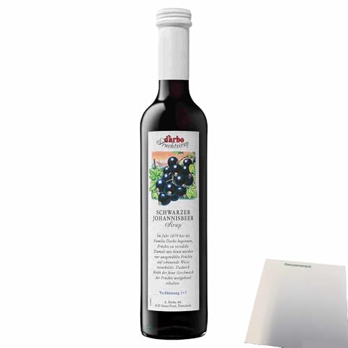 usy Bundle für Darbo Fruchtsirup Schwarze Johannisbeere (0,5l Flasche) + usy Block von usy