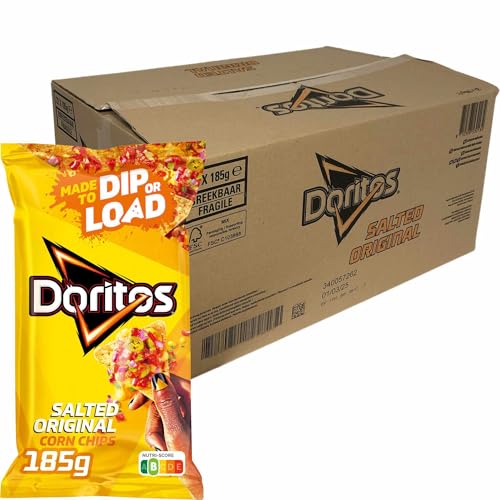 usy Bundle für Doritos Salted Original Chips Nacho-Chips (22x185g Packung) + usy Block von usy