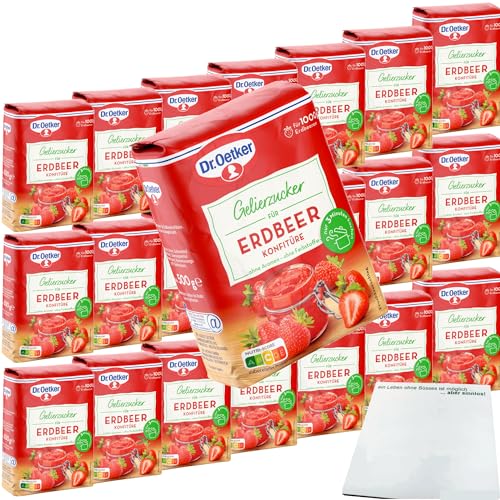 usy Bundle für Dr. Oetker Gelierzucker 2zu1 für Erdbeer Konfitüre VPE (21x500g Packung) + usy Block von usy