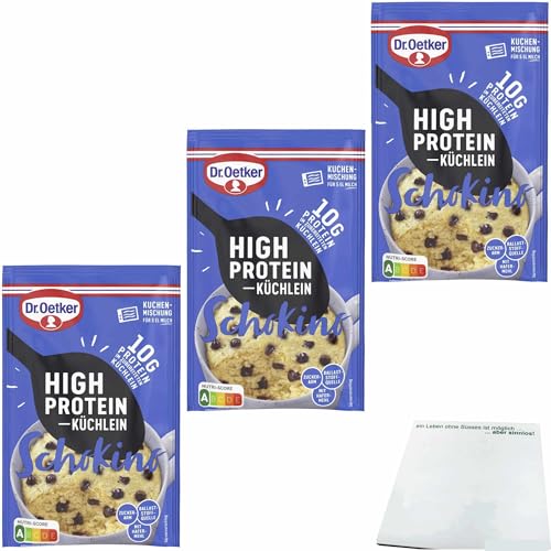 usy Bundle für Dr. Oetker High Protein Küchlein Schokino 3er Pack (3x50g Packung) + usy Block von usy