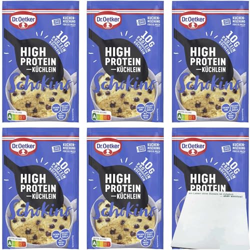 usy Bundle für Dr. Oetker High Protein Küchlein Schokino 6er Pack (6x50g Packung) + usy Block von usy