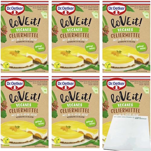 usy Bundle für Dr. Oetker loVE it! Veganes Geliermittel 6er Pack (6x16g Packung) + usy Block von usy