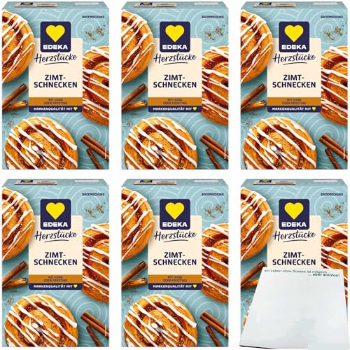 usy Bundle für EDEKA Herzstücke Zimt Schnecken 6er Pack (6x567g Packung) + usy Block von usy