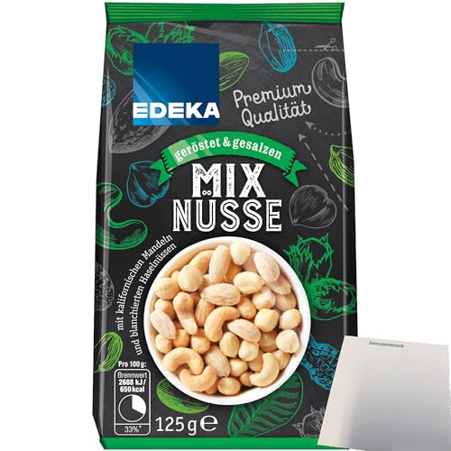 usy Bundle für Edeka Mix Nüsse geröstet und gesalzen (125g Packung) + usy Block von usy