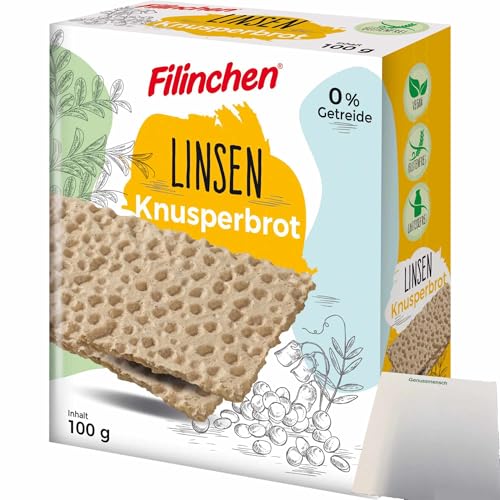 usy Bundle für Filinchen Linsen Knusperbrot Glutenfrei vegan (100g Packung) + usy Block von usy