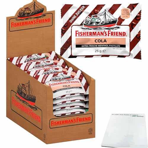 usy Bundle für Fishermans Friend COLA ohne Zucker VPE (24x25g Packung) + usy Block von usy