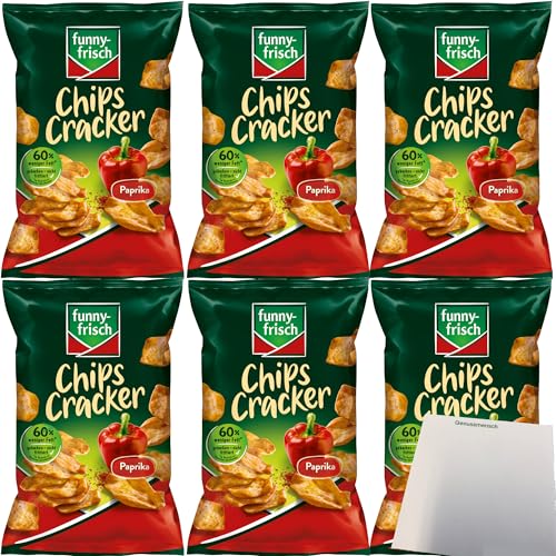 usy Bundle für Funny-Frisch Chips Cracker Paprika 6er Pack (6x90g Packung) + usy Block von usy