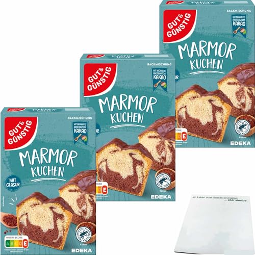 usy Bundle für G&G Marmorkuchen mit Glasur 3er Pack (3x480g Packung) + usy Block von usy