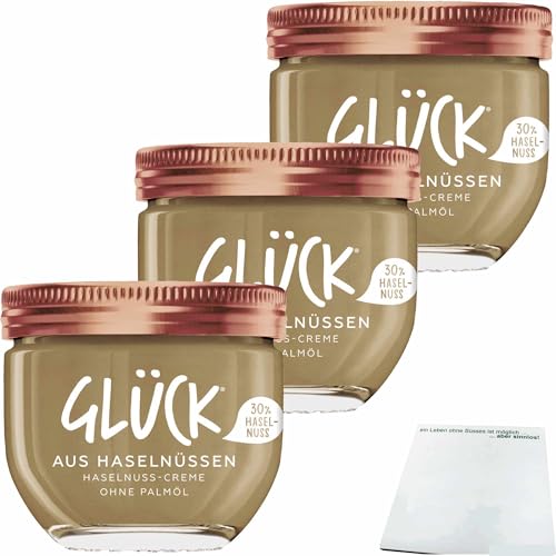 usy Bundle für Glück aus Haselnüssen 3er Pack (3x200g Glas) + usy Block von usy