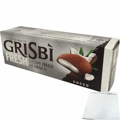 usy Bundle für Grisbi Cocco, Kekse mit Kokosnuss Füllung (135g Packung) + usy Block von usy