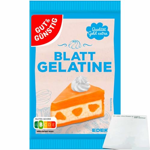 usy Bundle für Gut&Günstig Blattgelatine (1x20g Packung) + usy Block von usy