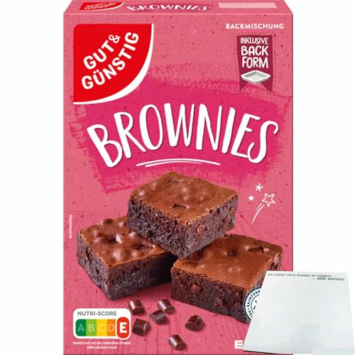 usy Bundle für Gut&Günstig Brownies Backmischung (420g Packung) + usy Block von usy