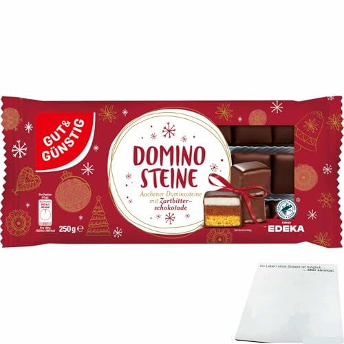 usy Bundle für Gut&Günstig Dominosteine Zartbitter (250g Packung) + usy Block von usy