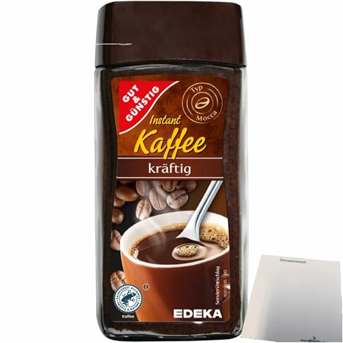 usy Bundle für Gut&Günstig Kräftig löslicher Kaffee (200g Glas) + usy Block von usy