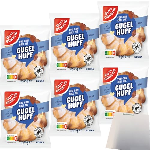 usy Bundle für Gut&Günstig Mini-Gugelhupf Marmor feiner Rührkuchen VPE (6x250g Packung) von usy