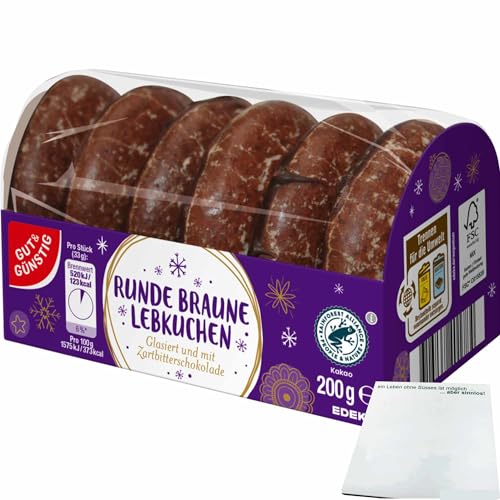 usy Bundle für Gut&Günstig Runde Braune Lebkuchen (200g Packung) + usy Block von usy