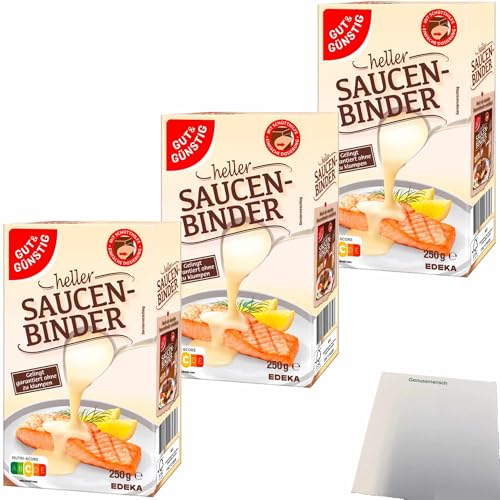 usy Bundle für Gut&Günstig Soßenbinder hell 3er Pack (3X250g Packung) + usy Block von usy