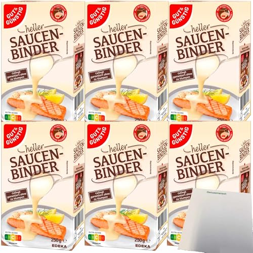 usy Bundle für Gut&Günstig Soßenbinder hell 6er Pack (6X250g Packung) + usy Block von usy